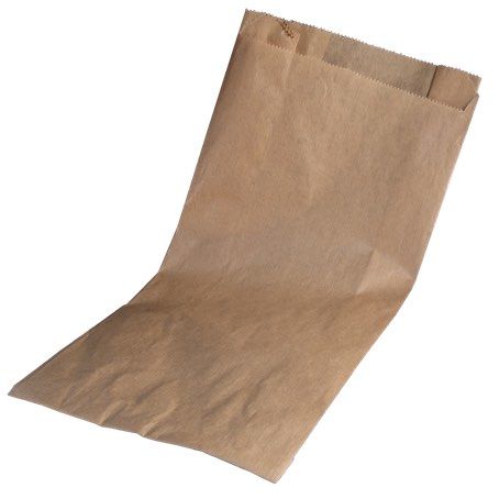 BOLSA PAPEL KRAFT MARRON ANONIMA 14+6X27cm PARA PANADERIA Y BOLLERIA