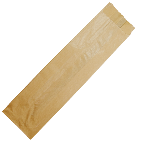 BOLSA PAPEL KRAFT MARRON ANONIMA 9+5X48cm PARA PANADERIA Y BOLLERIA 1BARRA (4895KA)