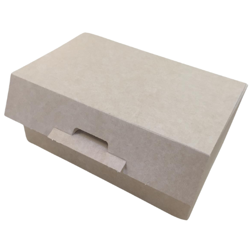 CAJA CARTON FOLDING 270gr KRAFT CON INTERIOR BLANCO 115X70X45mm fondo automático