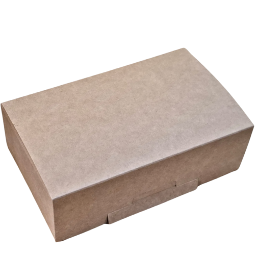 CAJA CARTON FOLDING 270gr KRAFT CON INTERIOR BLANCO 145X90X45mm