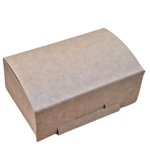 CAJA CARTON FOLDING 270gr KRAFT CON INTERIOR BLANCO 115X70X45mm fondo automático